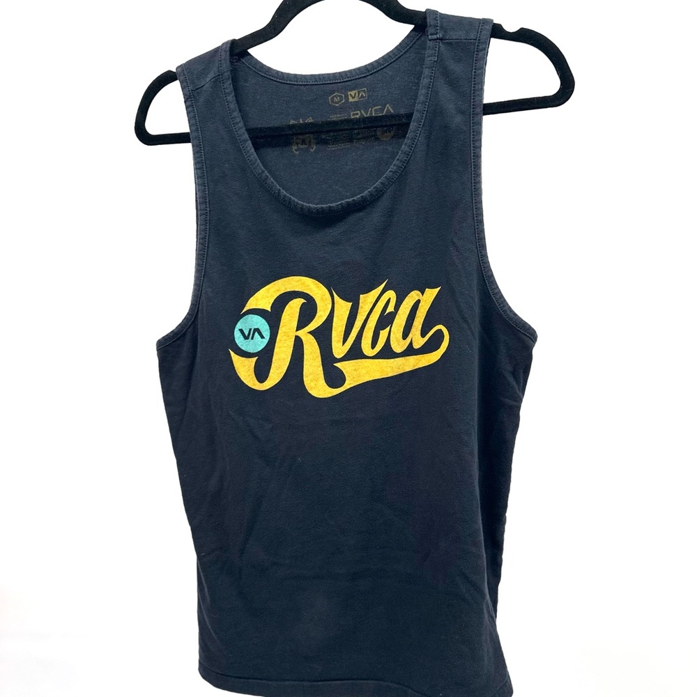 RVCA Black and Yellow Swim Tank